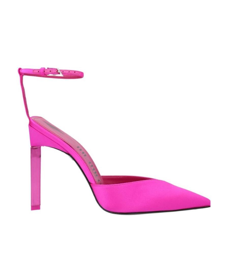 Attico Perine Satin Pumps In Pink