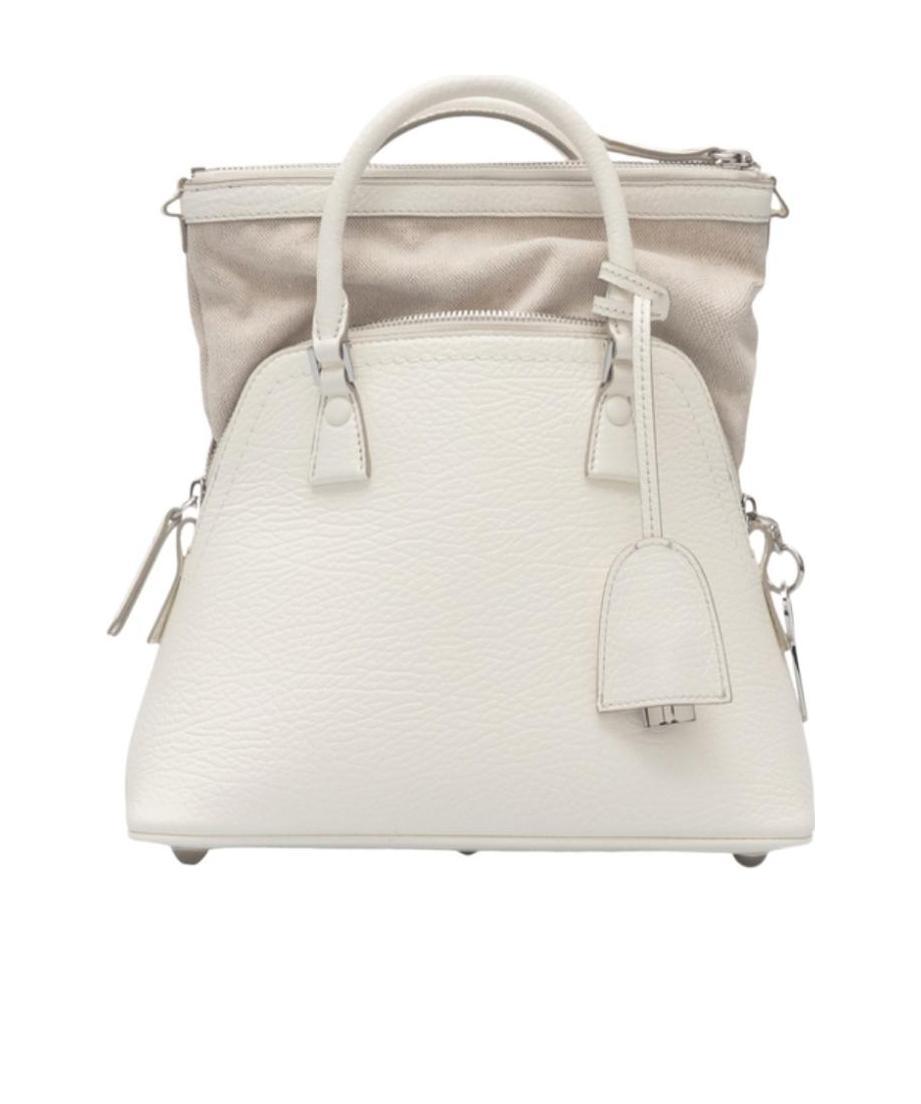 Maison Margiela 5ac Medium White Crossbody Bag In White