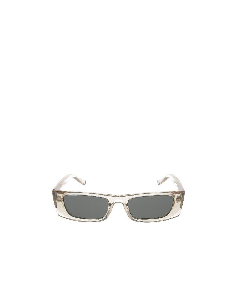 Saint Laurent Rectangle-frame Sunglasses In White