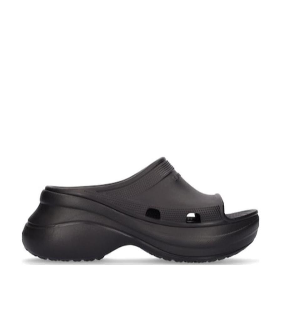 Balenciaga Black Logo Sandals