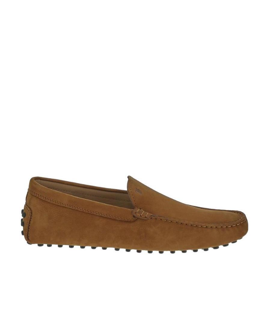 Tod's Embroidered Suede Loafers In Brown