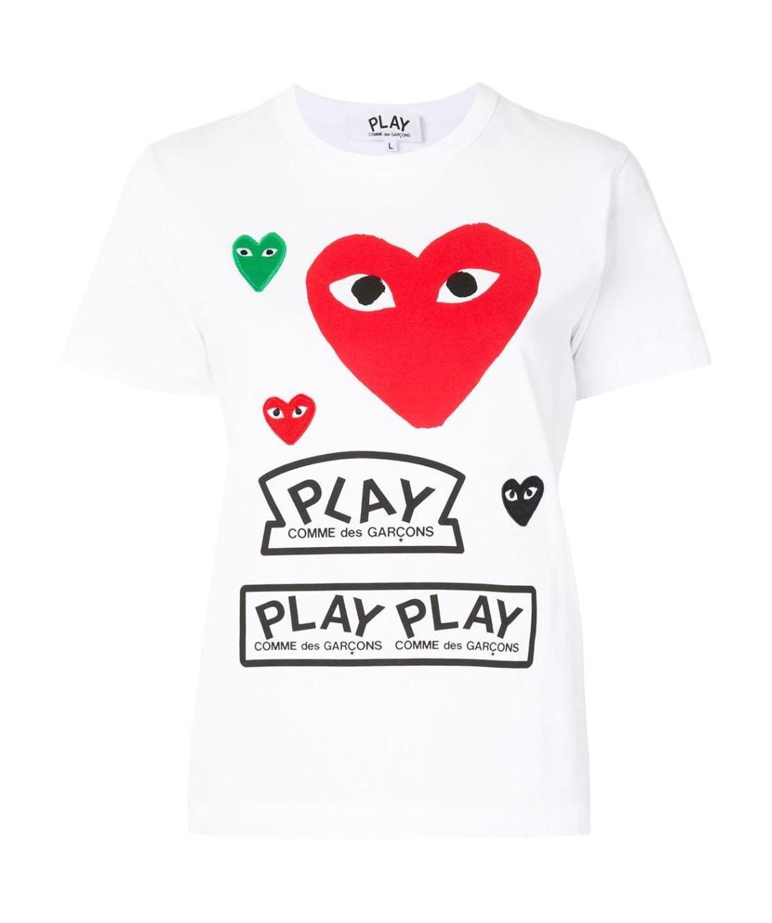 Comme Des Garçons Play T-shirt Comme Des Garcons Play Woman Color White In White