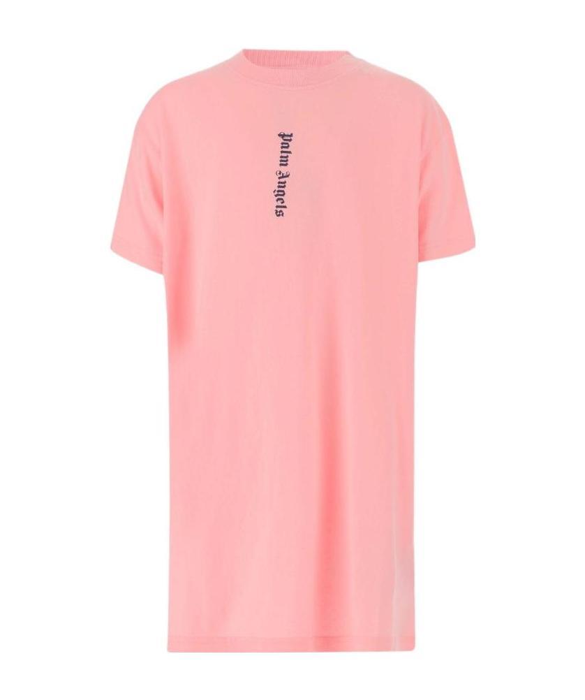 PALM ANGELS LOGO-PRINT T-SHIRT DRESS