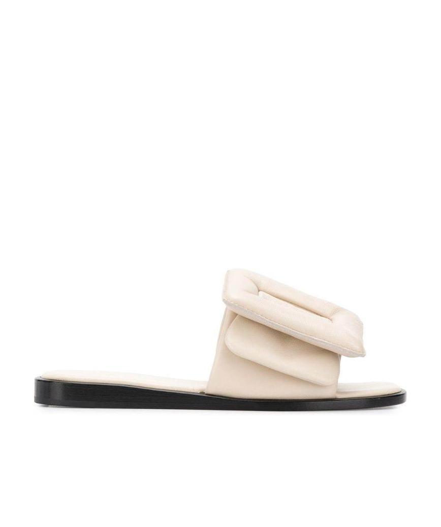 Shop Boyy All-matching Splicing Sandals In Nude