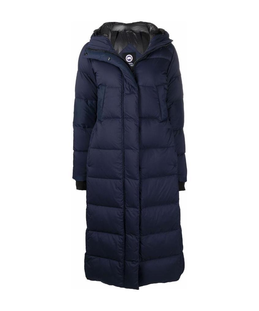 Canada Goose Alliston Hooded Puffer Coat In Black