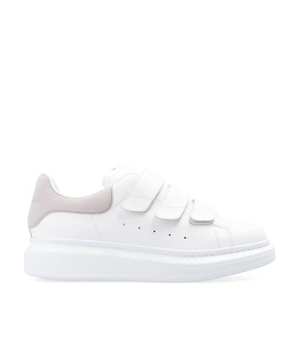 Alexander Mcqueen Oversize Touch-strap Sneakers In White