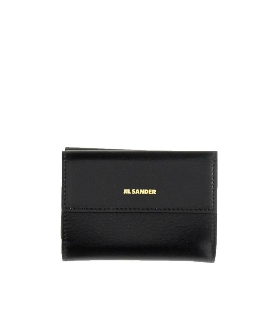 JIL SANDER LOGO-PRINT DETAIL WALLET 