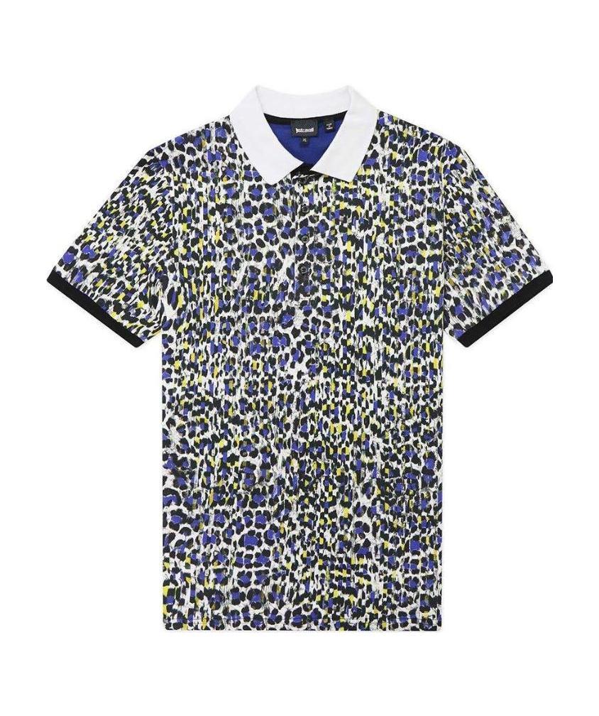 JUST CAVALLI PRINTED POLO SHIRT
