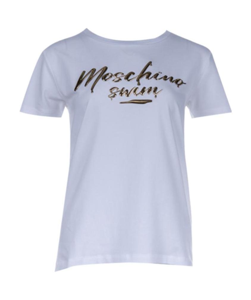 Moschino Logo T-shirt In Blue