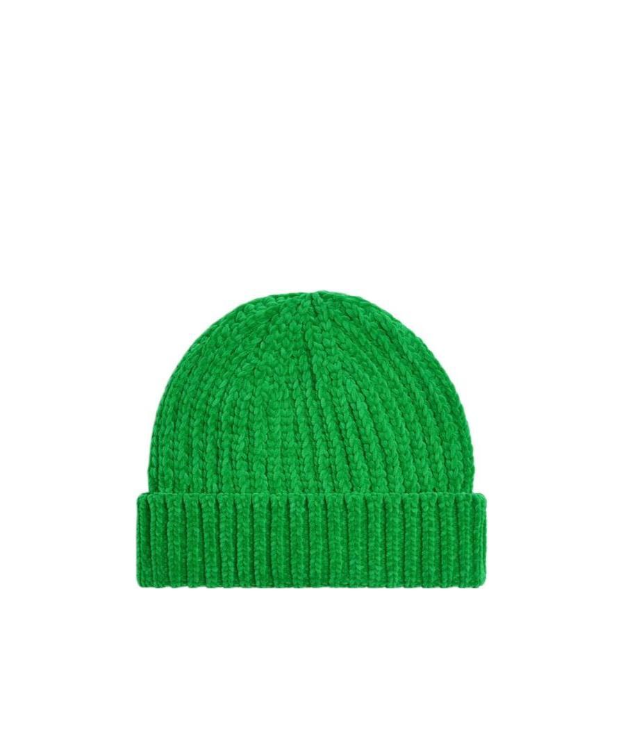 Bottega Veneta Thick Chenille Round Hat In Green