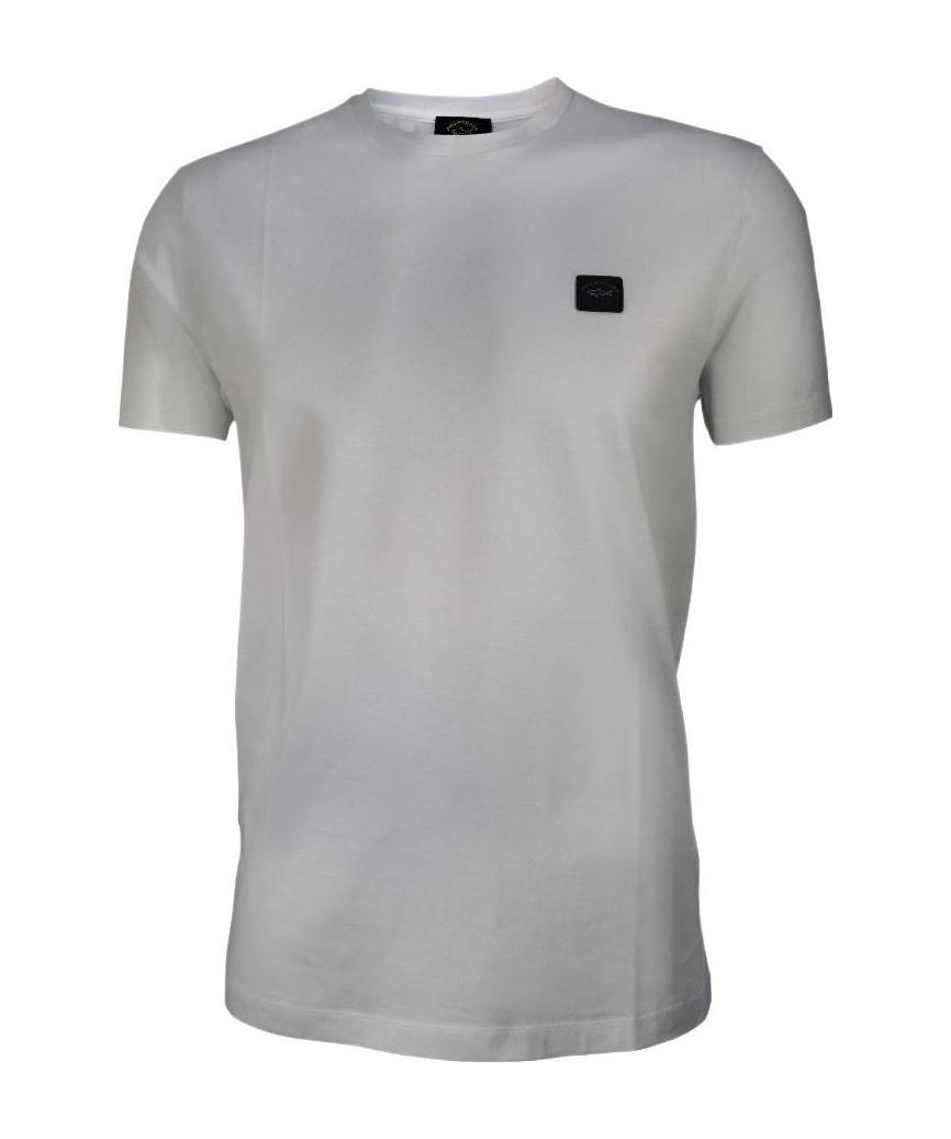Paul & Shark Logo Patch T-shirt In Gray