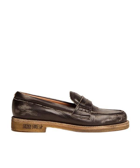Golden Goose Deluxe Brand Classic Flat Moccasins In Black