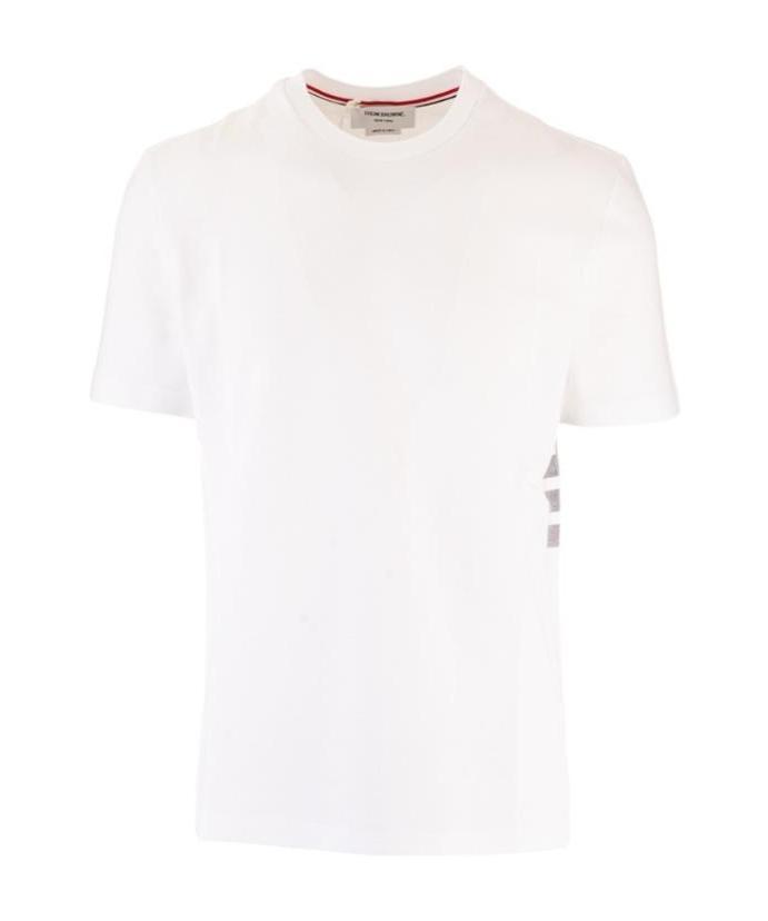 Thom Browne Short Sleeve Tee Cotton T-shirt In Neutral