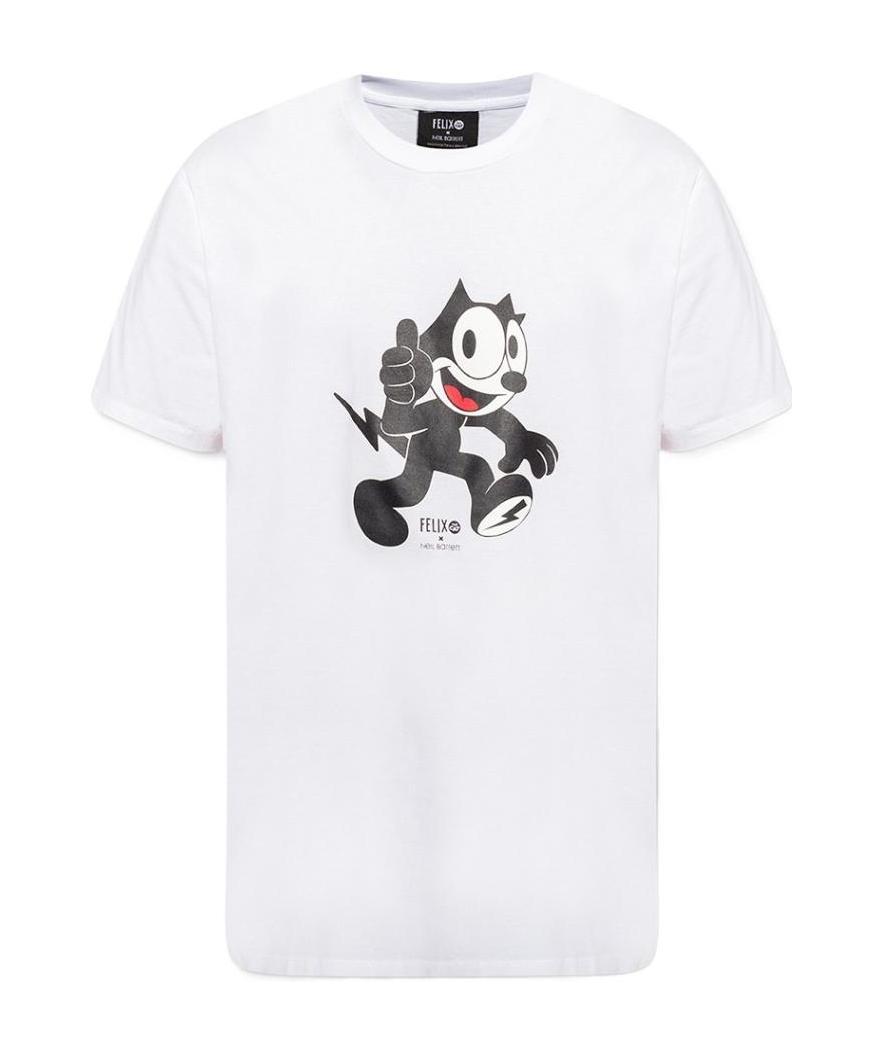 Neil Barrett X Felix The Cat T-shirt In White