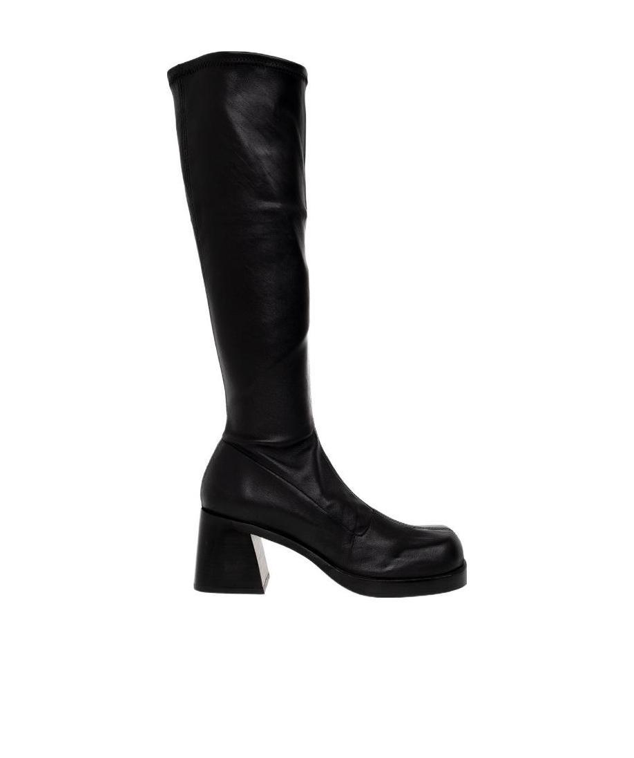 Miista Square-headed Boots In Black