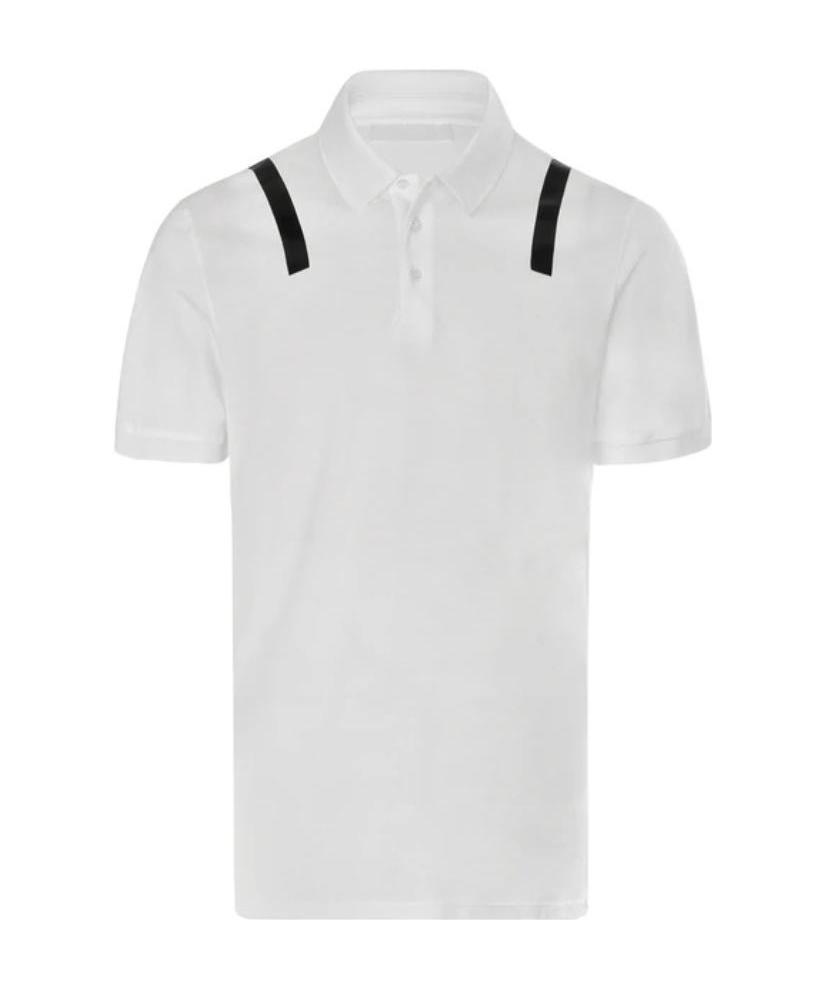 Neil Barrett Logo Polo Shirt In White