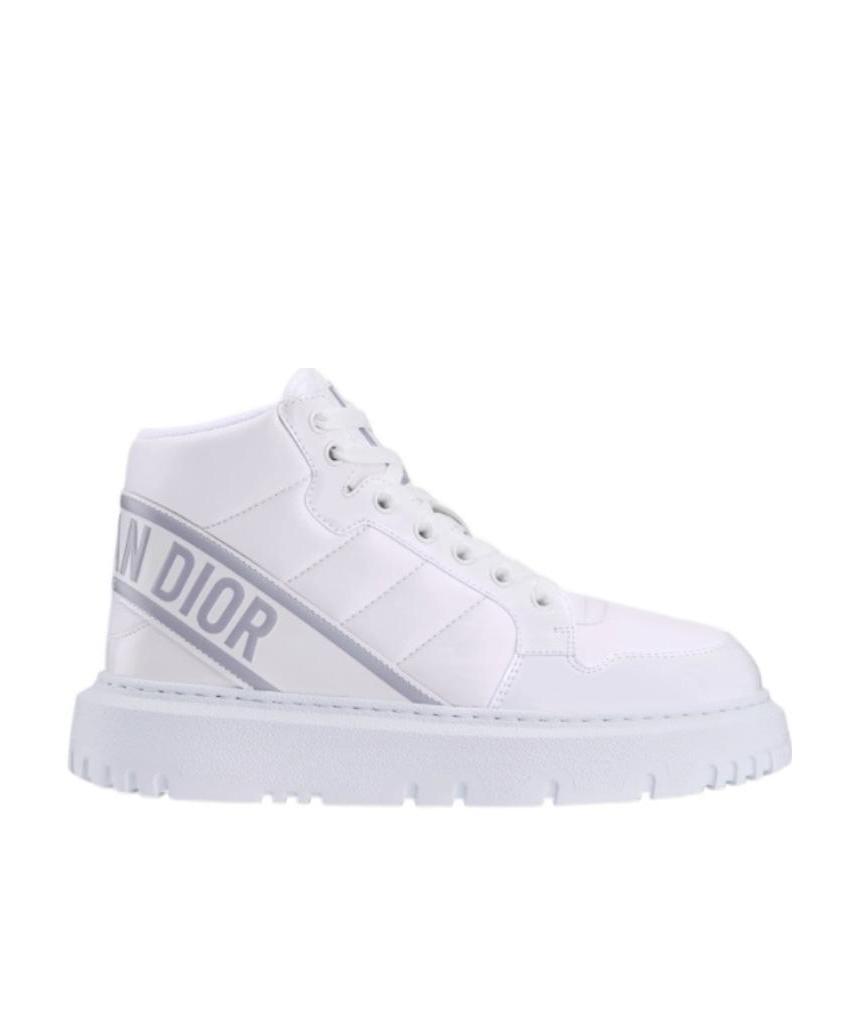 Dior Logo Lace Up Casual Sports Shoes In White