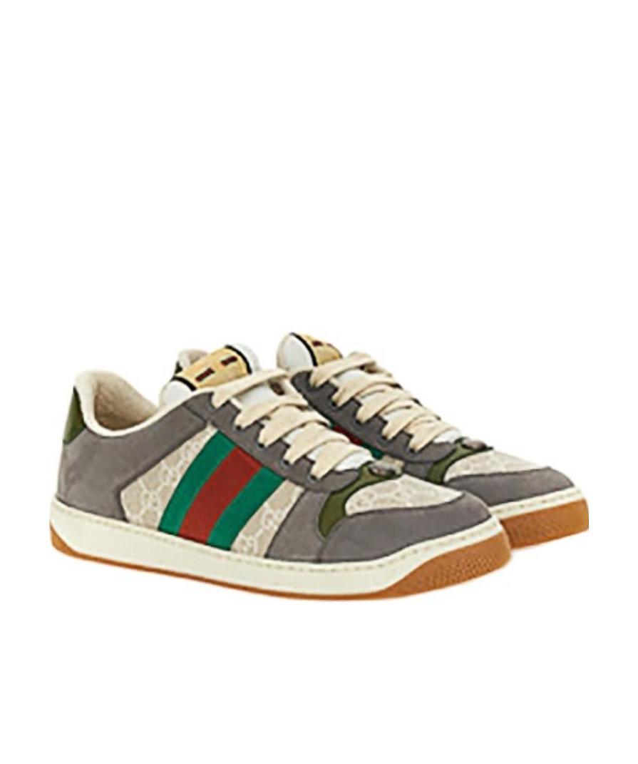 Gucci Screener Logo-patch Sneakers In Multicolor