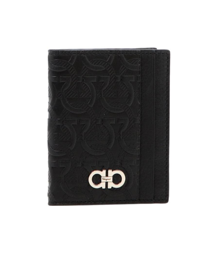 Shop Ferragamo Gancicin Embossed Card Holder