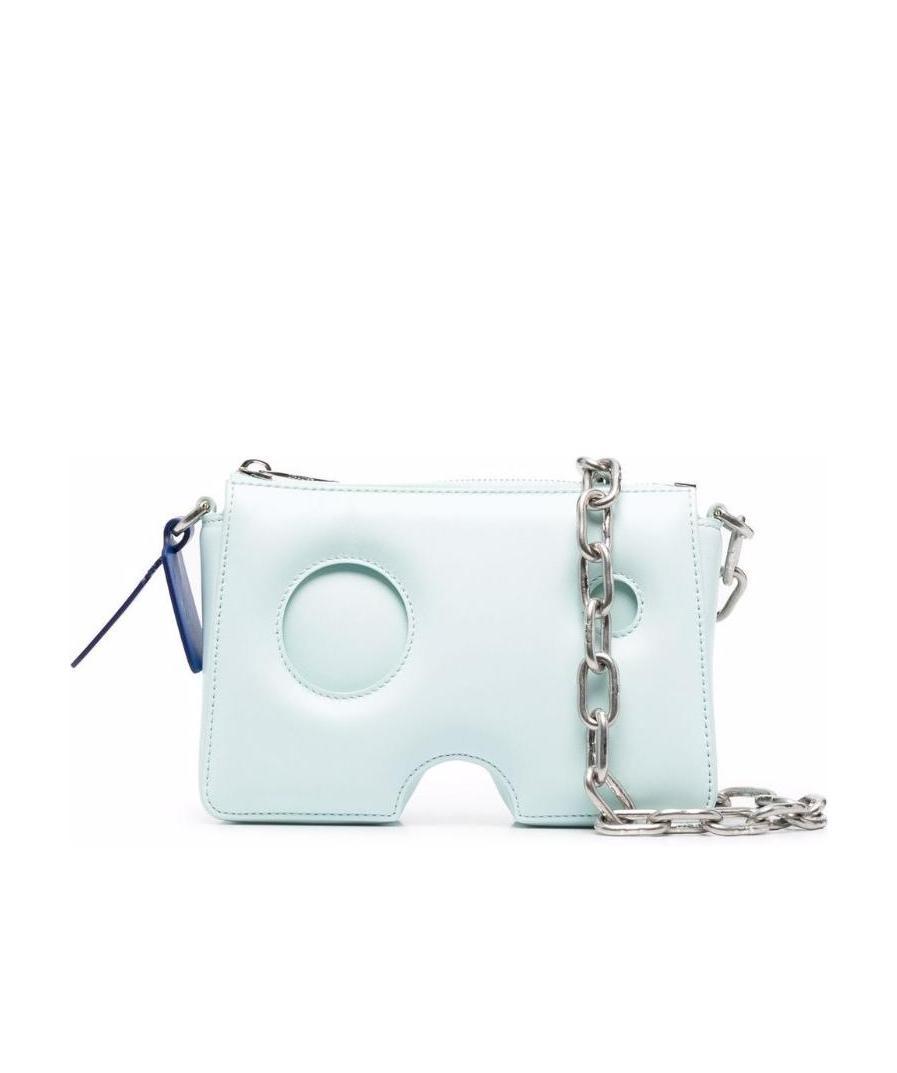 Off-white Burrow-20 Leather Shoulder Bag In White
