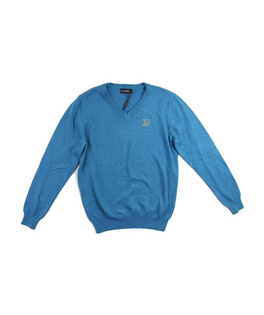 John Richmond V-neck Sweater In Blue