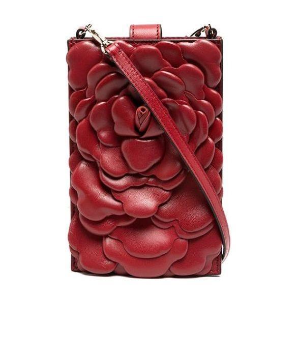 Valentino 03 Rose Edition Atelier Bag In Red