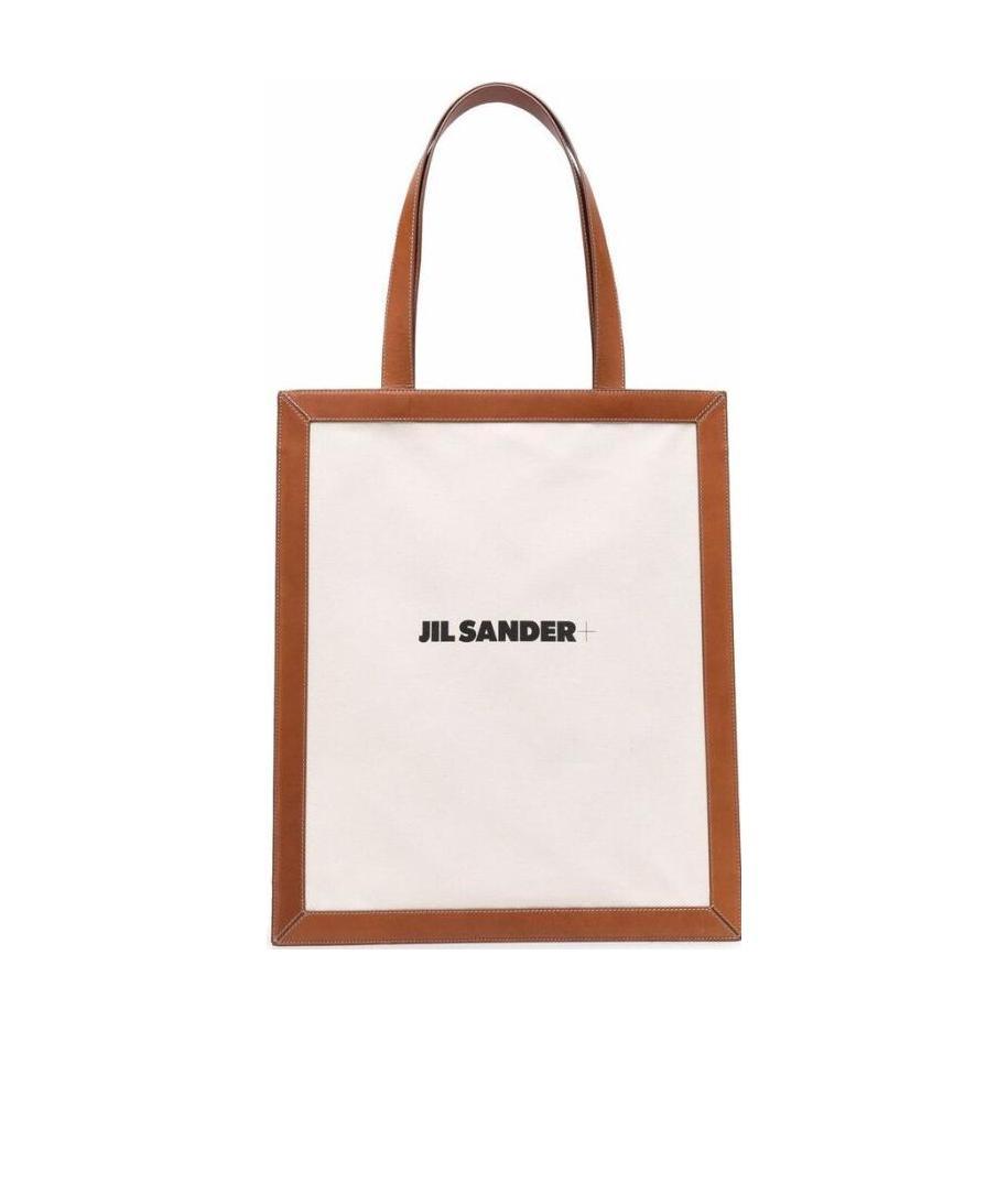 Jil Sander Logo-print Tote Bag In White