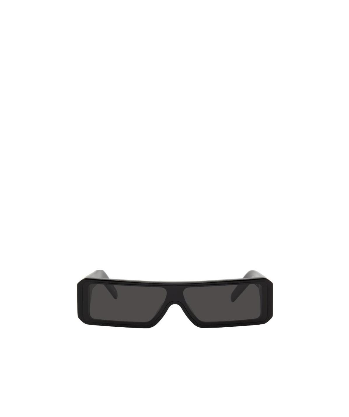Rick Owens Rectangle Frame Sunglasses In Black