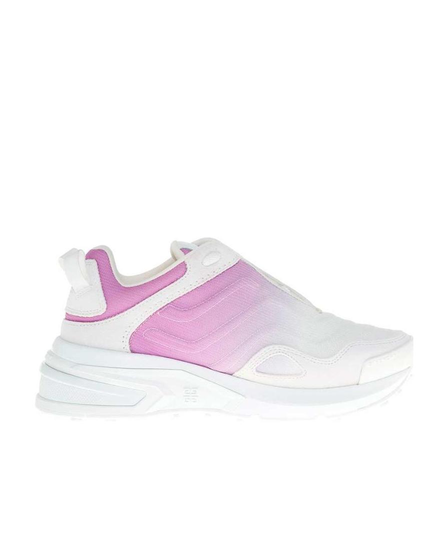 Givenchy Giv 1 Light White And Pink Degradé Letather Sneakers In White