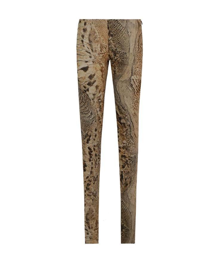 Blumarine Low-waist Slim-fitting Casual Pants In Brown