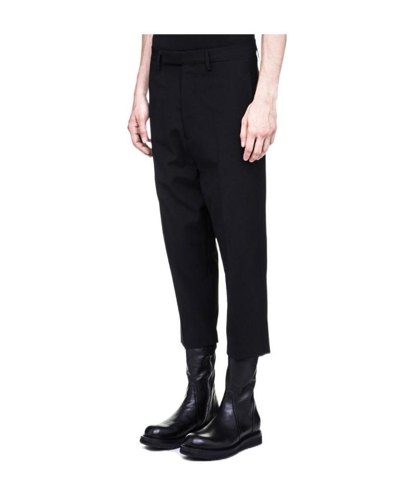 Rick Owens Logo Casual Pants In Black