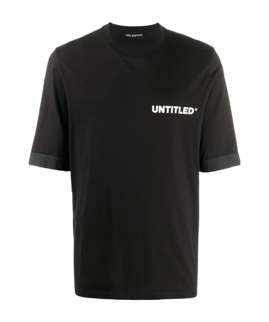 Neil Barrett Untitled Printed T-shirt In Black