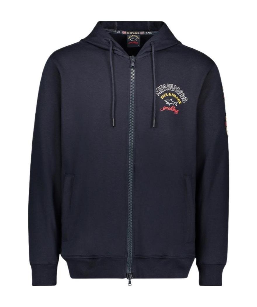 Paul & Shark Logo Hat Casual Jacket In Black