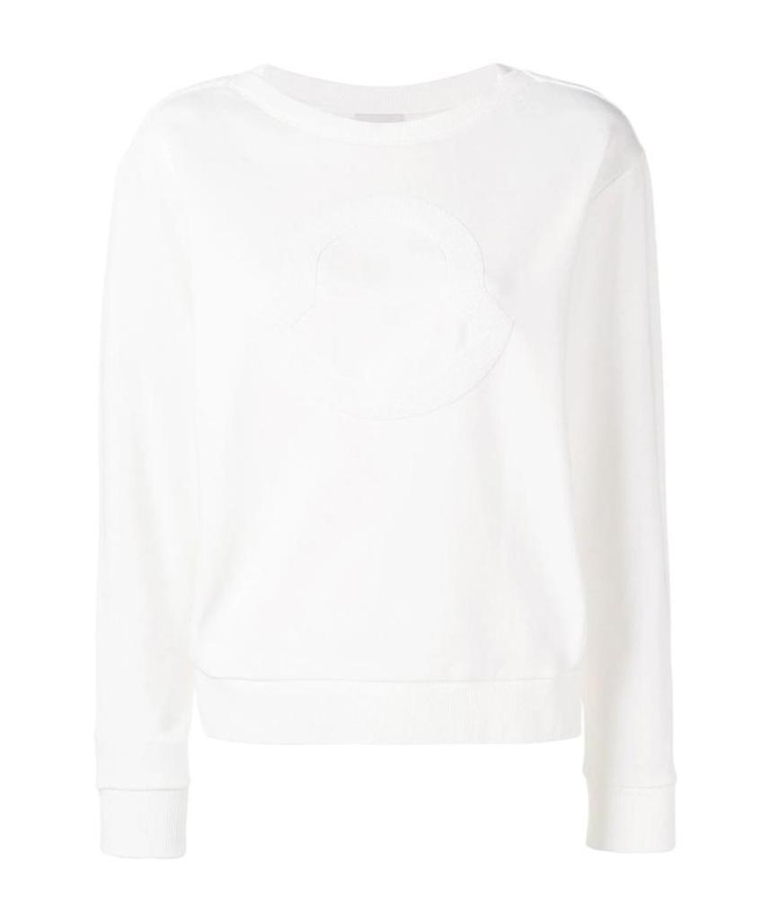 Moncler Logo Details Sweater In White
