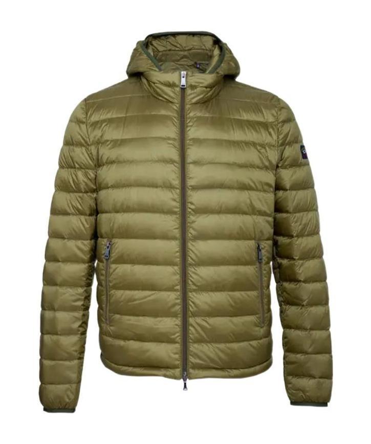 Paul & Shark Zipper Down Jacket In Green