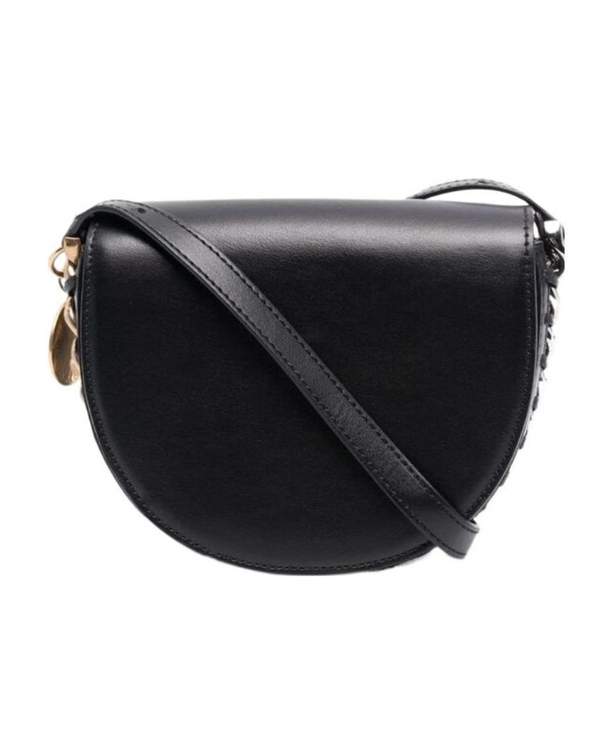 Stella Mccartney Small Frayme Crossbody Bag In Black