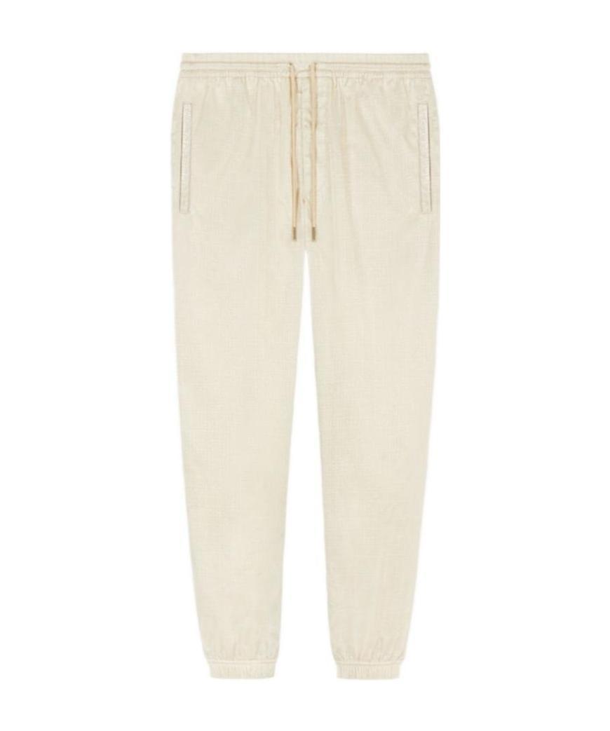 Givenchy 4g Logo Jacquard Sweatpants In White
