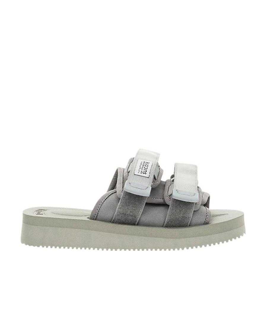 Suicoke Micro-label Slippers In Gray