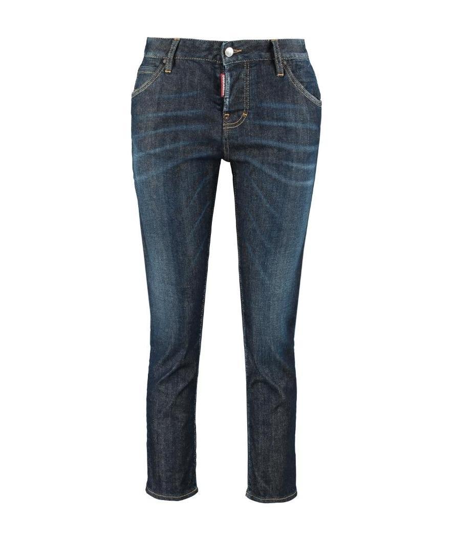 Dsquared2 Logo Details Jeans In Black