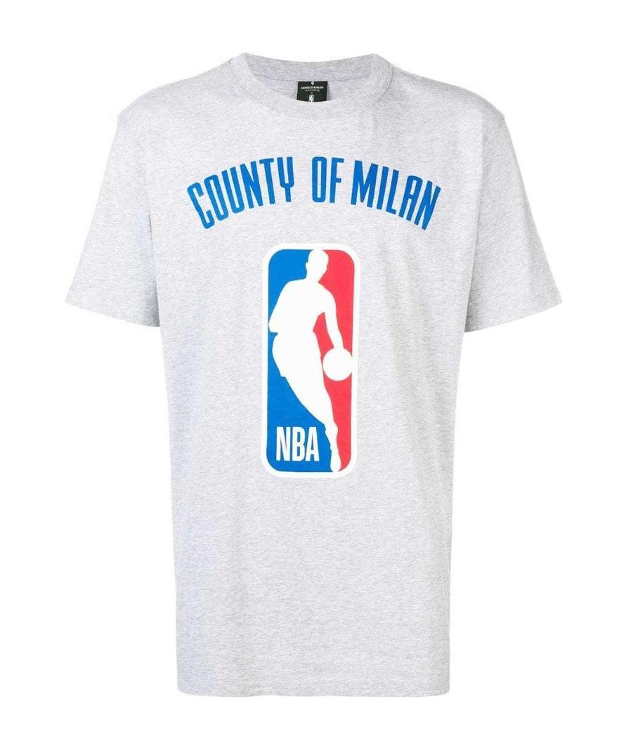 Marcelo Burlon County Of Milan Nba Printed T-shirt In White