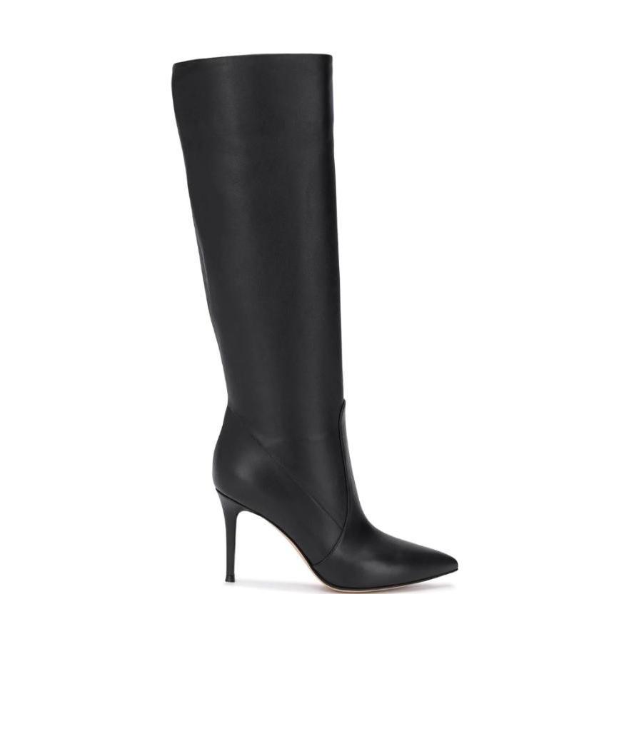 Gianvito Rossi Hansen 85 Leather Knee Boots In Black