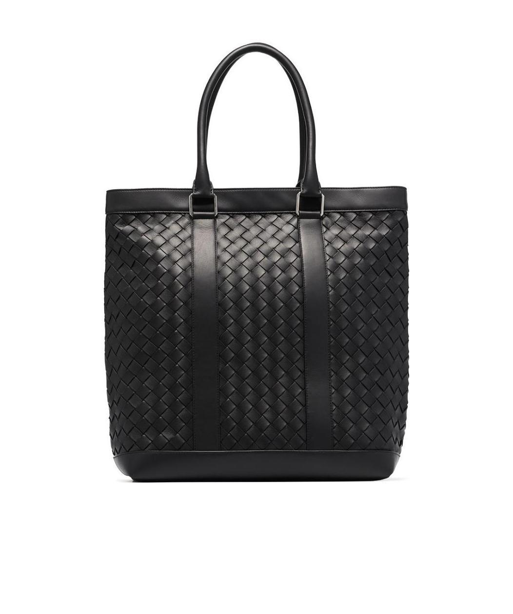 Bottega Veneta Large Intrecciato Maxi Weave Tote Bag In Black