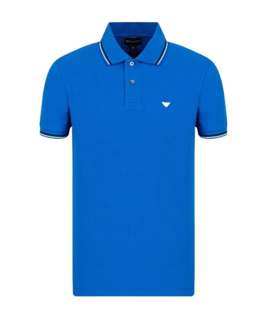 EMPORIO ARMANI LOGO-EMBROIDERED POLO SHIRT