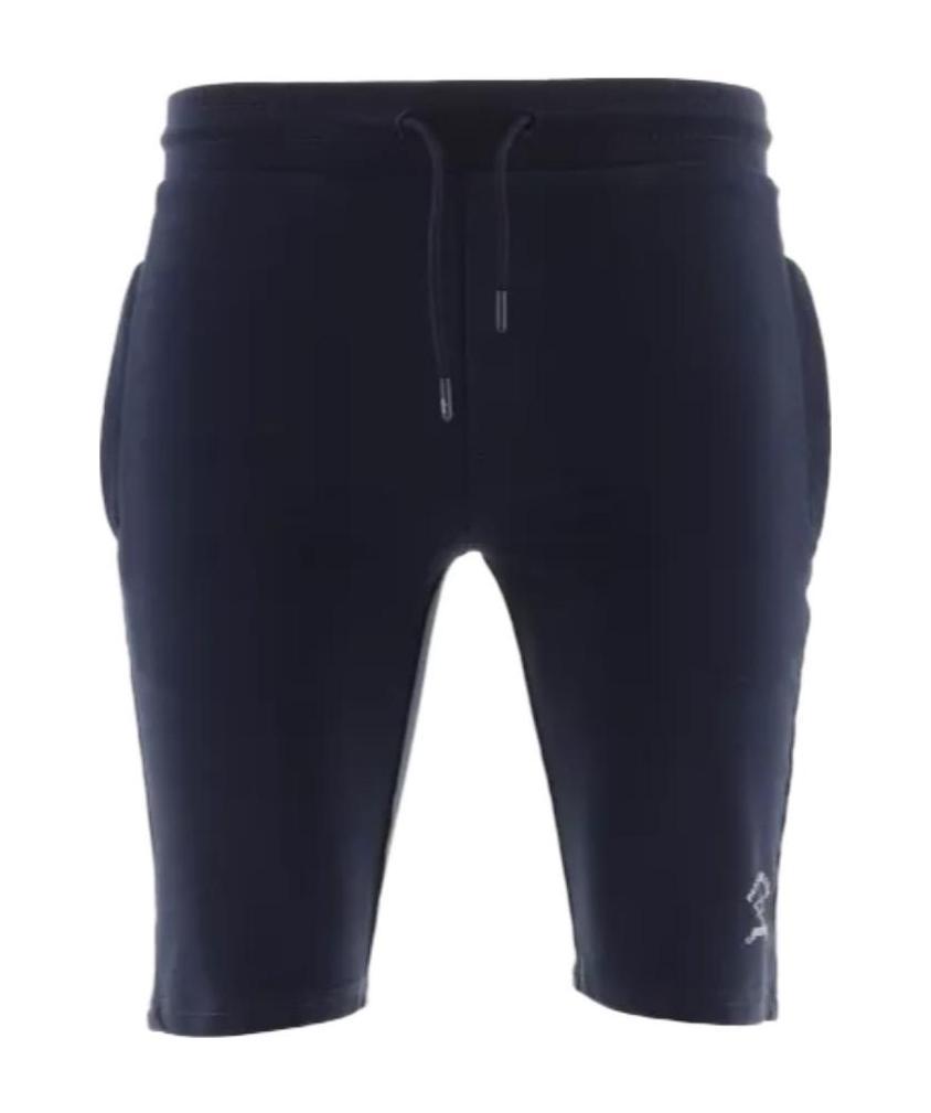 Paul & Shark Logo Printed Shorts In Black