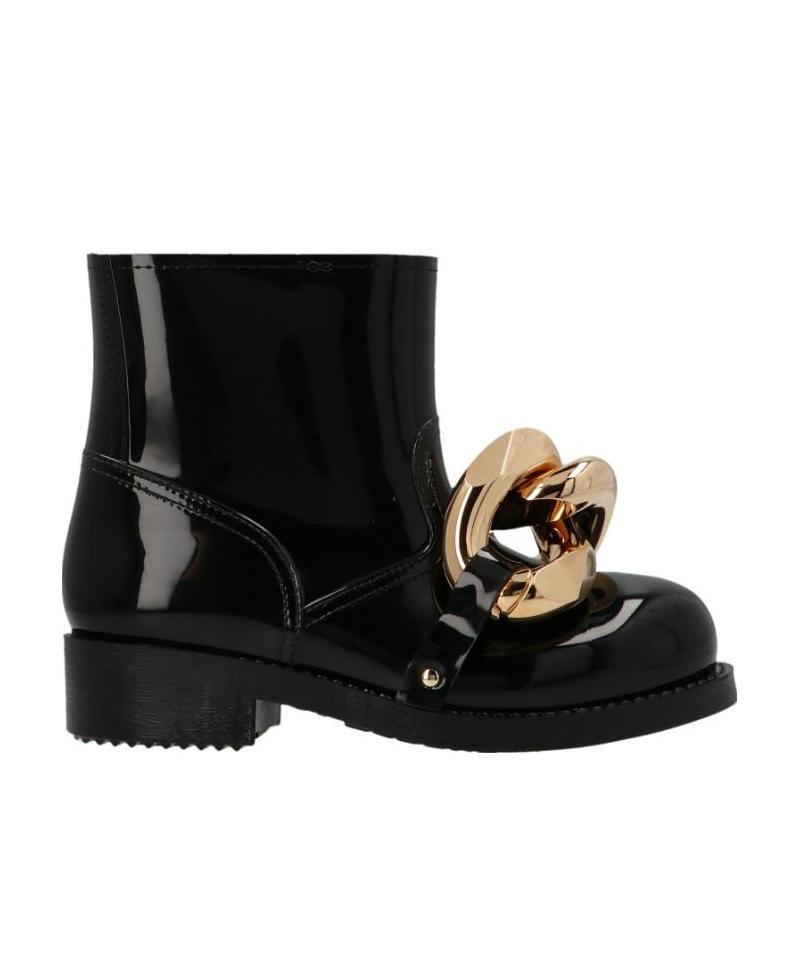 Jw Anderson Chain Rubber Boot In Black