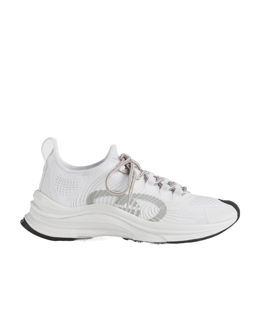 Gucci Run Lace-up Sneakers In White