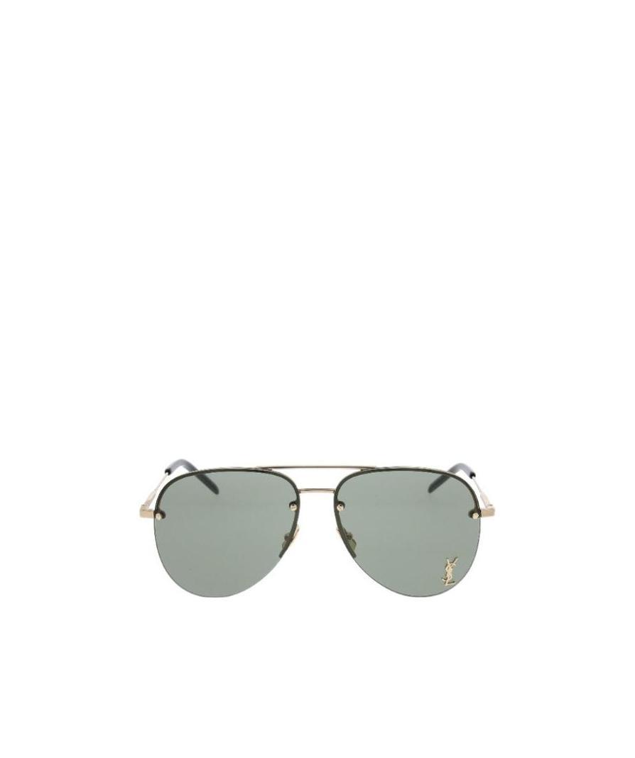 Saint Laurent Monogram M11 Sunglasses In Gray