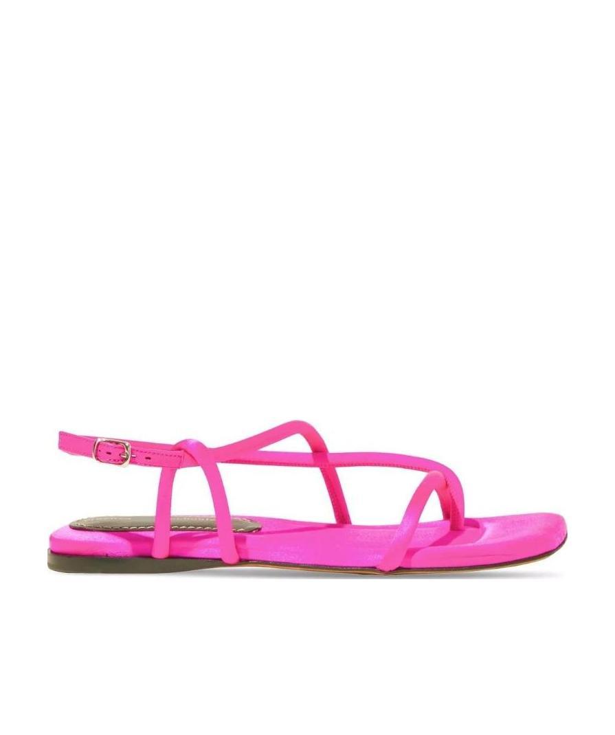 Proenza Schouler Logo Flat Sandals In Multi