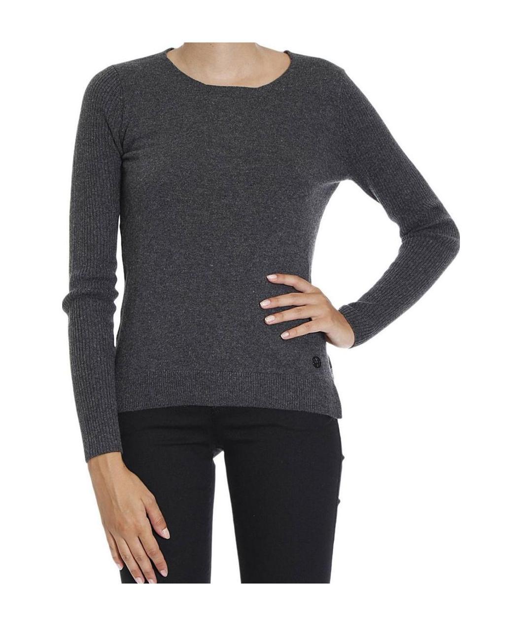 Shop Armani Jeans Round-neck Sweater In Black