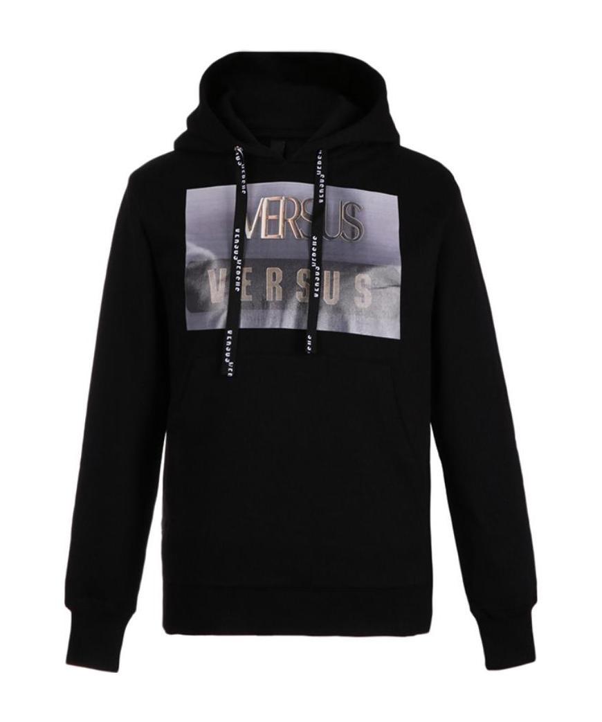 Versus Logo Details Sweater In Black
